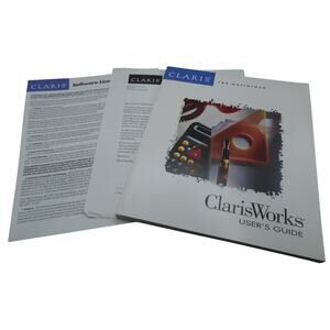 Vintage ClarisWorks User's Guide 1994 Integrated Software for Macintosh